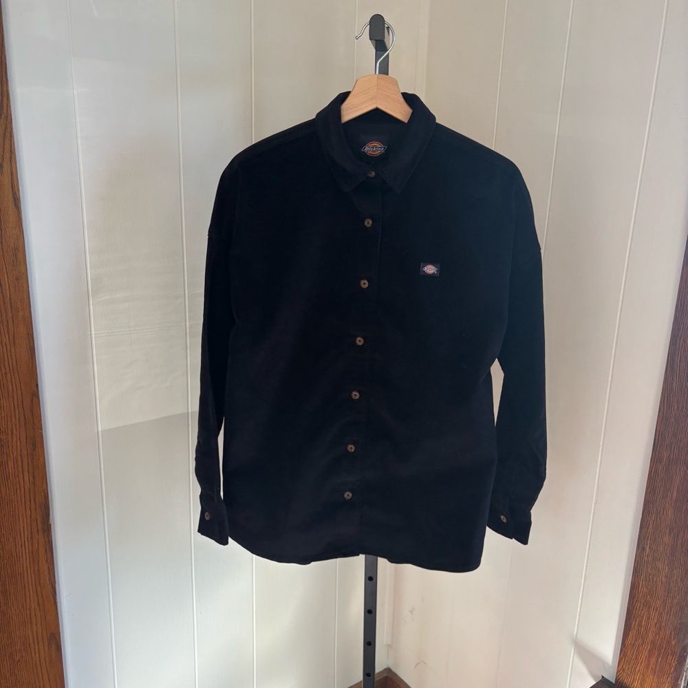 Dickies Black Corduroy Button-Down Shirt - Picture 9 of 11